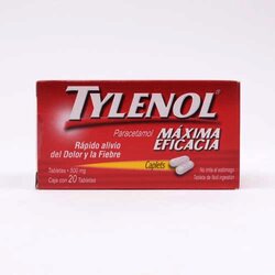 Tylenol 20 Caplets 500 Miligr