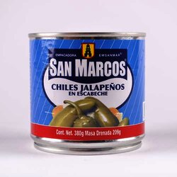 Chile Jalapeño En Escabeche 380 Gramos