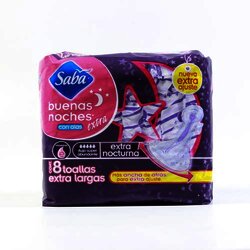 Toalla Alas Buenas Noches Extra Noctur 8 Pieza