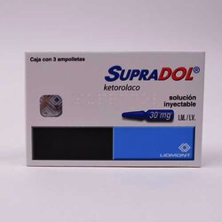 Supradol 3x1 Ampolleta 30 Miligra