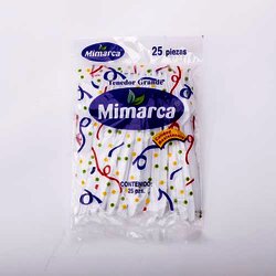 Tenedor Desechable Desechable 25 Pieza