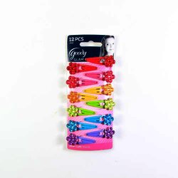 Clips Flores Niña 12 Pieza