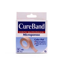 Cinta Microporosa 1.25 Cm X 4.5 M Piel 1 Pieza
