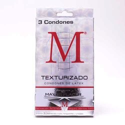 Preservativo M-Force Texturizado 3 Pieza