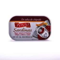 Sardina Salsa Chipotle 120 Gramos