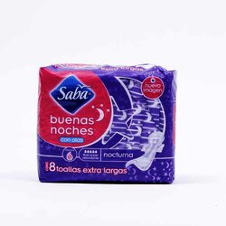 Toalla Alas Buenas Noches Nocturna 8 Pieza