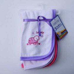 Toallas Faciales Con Bies (3 Piezas) Azu 1 Pieza