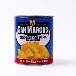 Fruta En Almibar Piña En Trozos 800 Gramos