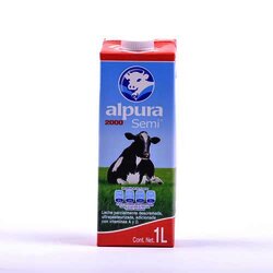 Leche Uht Semidescremada 1 Litro