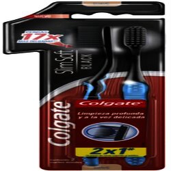 Cepillo 2 X 1 Slim Soft Black 1 Pieza