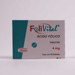 Folivital 90 Tabletas 4 Miligram