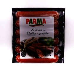 Salchicha Ahumada Jalapeño Y Cheddar 397 Gramos