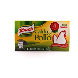 Caldo De Pollo 6 Cubos 66 Gramos