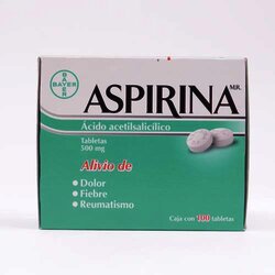 Aspirina 100 Tabletas 500 Miligr