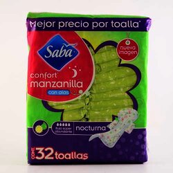 Toalla Alas Nocturna 32 Pieza