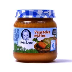 Papilla Segunda Etapa . Vegetales Mixtos 113 Gramos