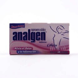 Analgen Colico-Menst 10 Tabletas 220 Miligr