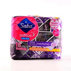 Toalla Alas Estilos Nocturna 8 Pieza