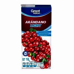 Bebida Great Value arándano baja en calorías 1 l Bebida Great Value arándano baja en calorías 1 l