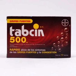 Tabcin Eferv 12 Tabletas Tableta Efervec 500 Miligr