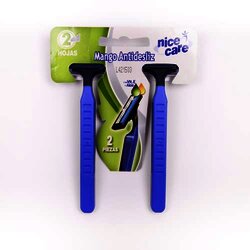 Rastrillo Desechable Mango Goma P-96 2 Pieza