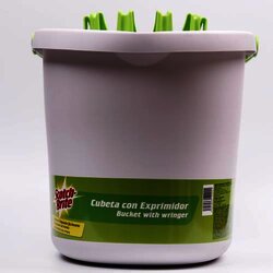 Cubeta Con Exprimidor Blanco 1 Pieza