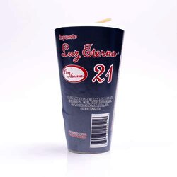 Veladora Repuesto Sin Vaso No.21 Blanco 1 Pieza