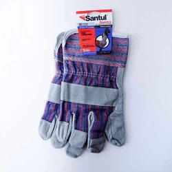 Guante Carnaza Y Loneta Profesional Uso 2 Pieza