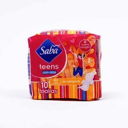 Toalla Alas Normal 10 Pieza