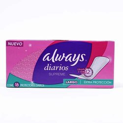 Pantiprotector Supreme Largo 16 Pieza