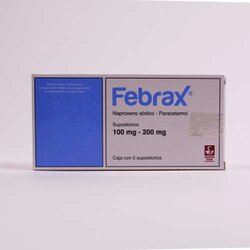 Febrax 5 Supositorios 100 Miligr