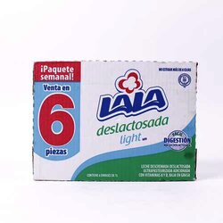 Leche Descremada Deslactosada . 6 Litro