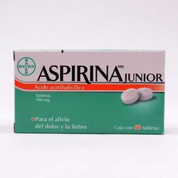 Aspirina Junior 60 Tabletas 100 Miligr