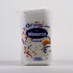 Charola Termica No. 66 Blanco 50 Pieza