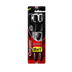 Cepillo Dental 360 Black 2x1 Suave 2 Pieza