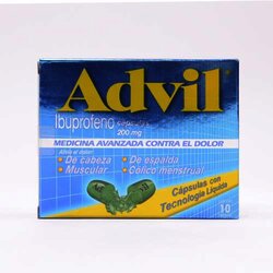 Advil Fast-Gel 10 Capsulas 200 Miligr