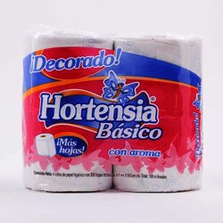 Papel Higienico Basico 27m 9x9cm 285hd 4 Rollo