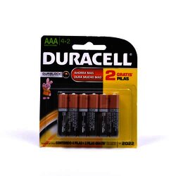 Pila Alcalina 4 + 2 Gratis Aaa 6 Pieza