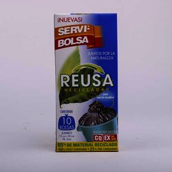 Bolsa Para Basura Servibolsa Reusa Jumbo 10 Pieza