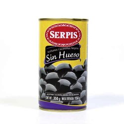 Aceituna Sin Hueso Negra 350 Gramos
