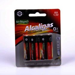 Pila Aa Alcalina 4 Pieza