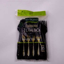 Tenedores De Plastico Premim Jumbo 25 Pieza