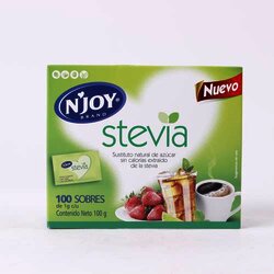 Sustituto Nat. De Azucar Stevia 100 Sob 100 Gramos