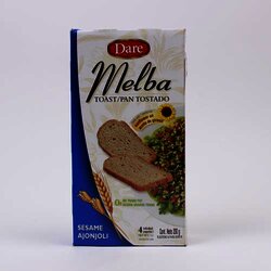 Pan Tostado Melba Con Ajonjoli 200 Gramos