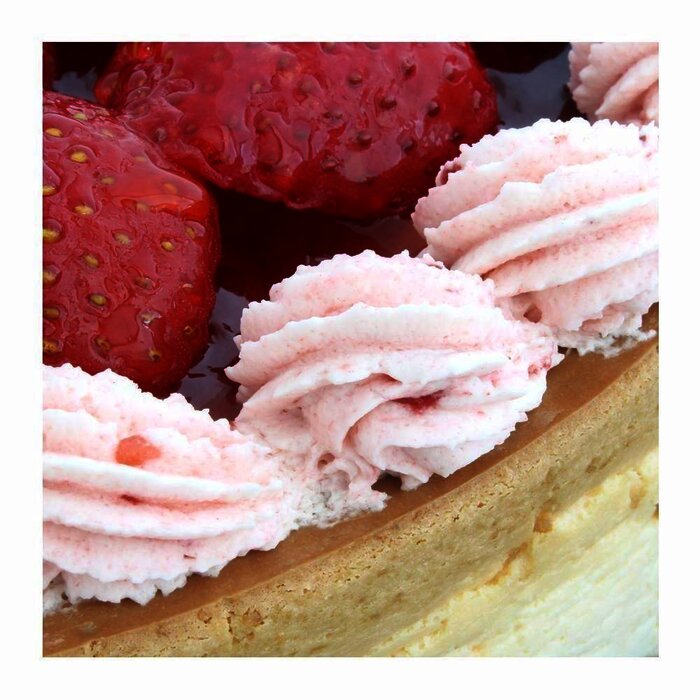 Cheese cake de fresas por pza