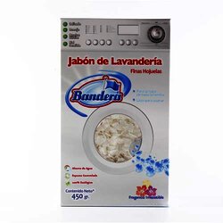 Jabon Lavanderia Finas Escamas Blanco 450 Gramos