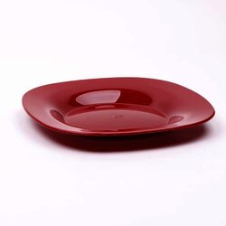 Plato Trinche Cuadrado 23 Cm Magic Rojo 1 Pieza
