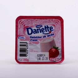 Gelatina De Leche Fresa 100 Gramos