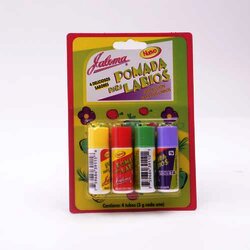 Pomada Para Labios Blister 4 Pieza