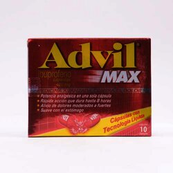 Advil Max 10 Capsulas 400 Miligr